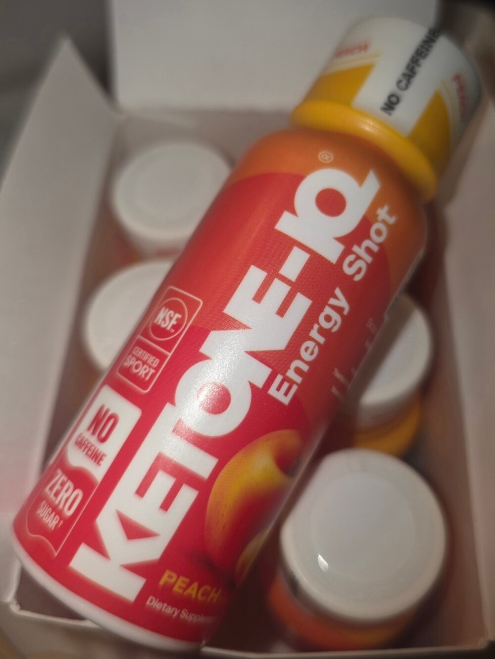 NEW unopened KETONE IQ 6 pack box Peach Flavor.  Use by date: Nov 3, 2027.